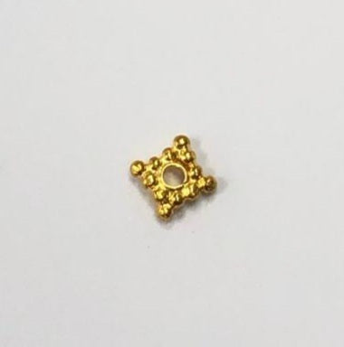 18K Gold - 4 Petal Spacer (4MM)