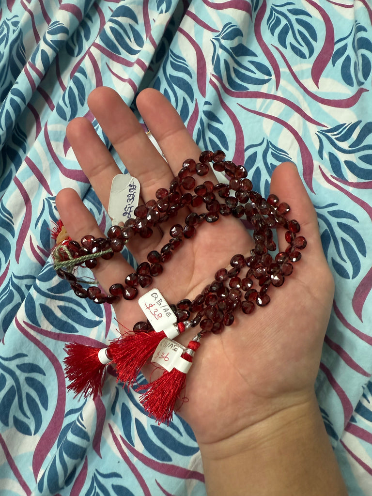 Natural Spessartite Garnet Faceted Heart
