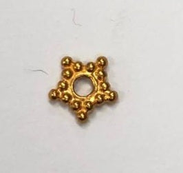 18K Gold - 5 Petal Spacer (5MM)