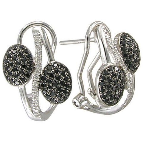 Black Twin Fruit Earring