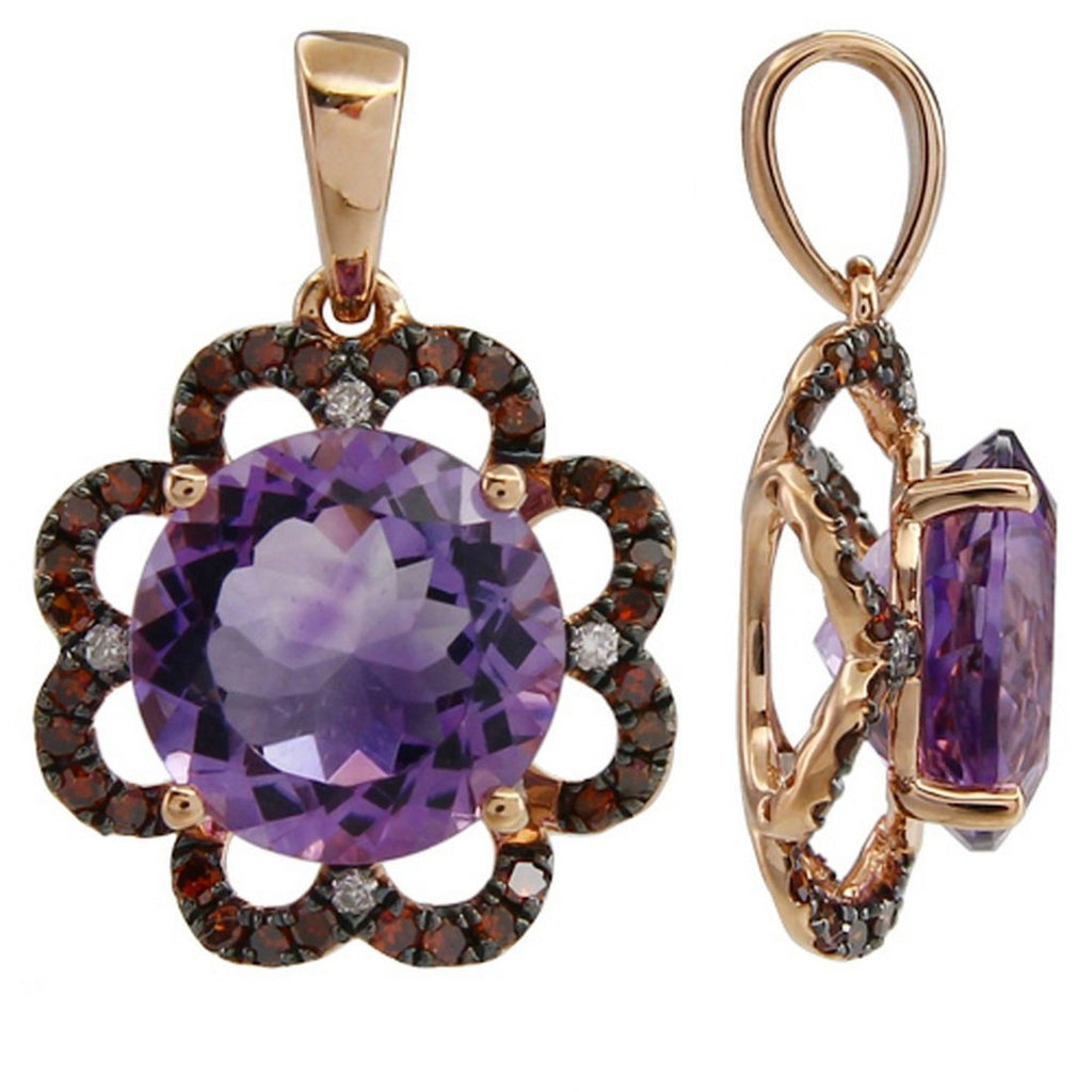 Purple Lotus Pendant