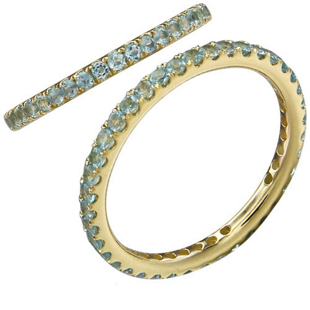 Stackable Blue Topaz Ring