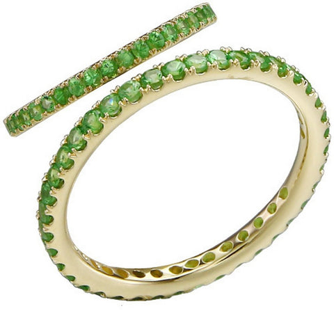 Stackable Tsavorite Ring