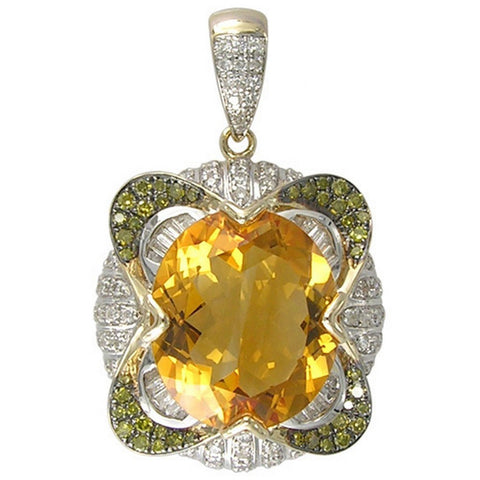 Golden Clover Pendant