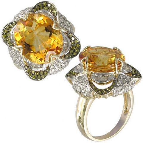 Golden Clover Ring